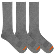 Crew Cushioned Cotton Sock 3 Pack - Grey