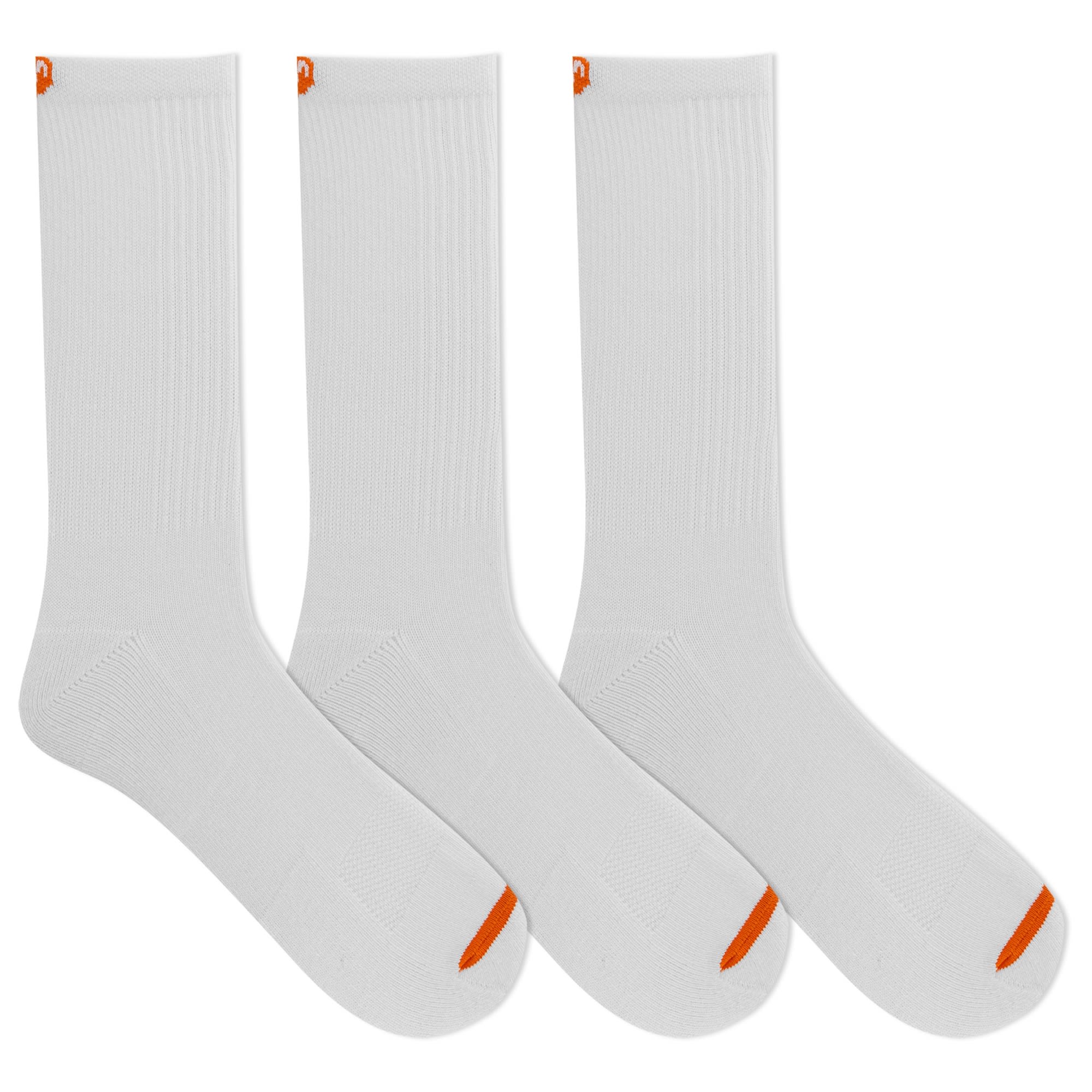 Crew Cushioned Cotton Sock 3 Pack - White