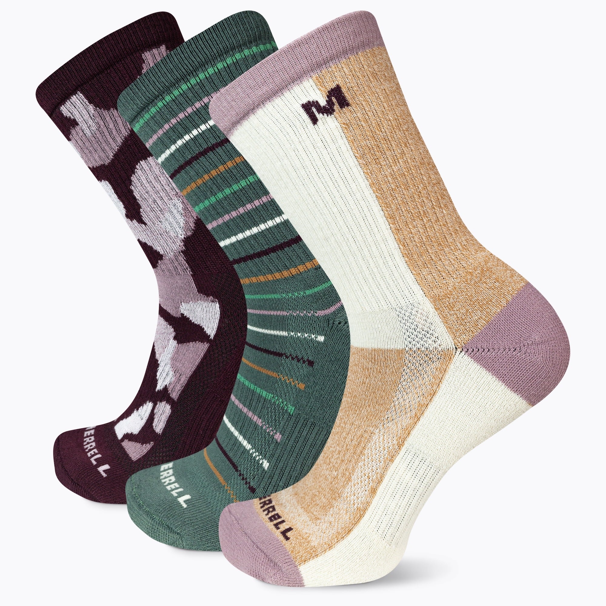 Crew Recycled Everyday Sock 3 Pack - Purple