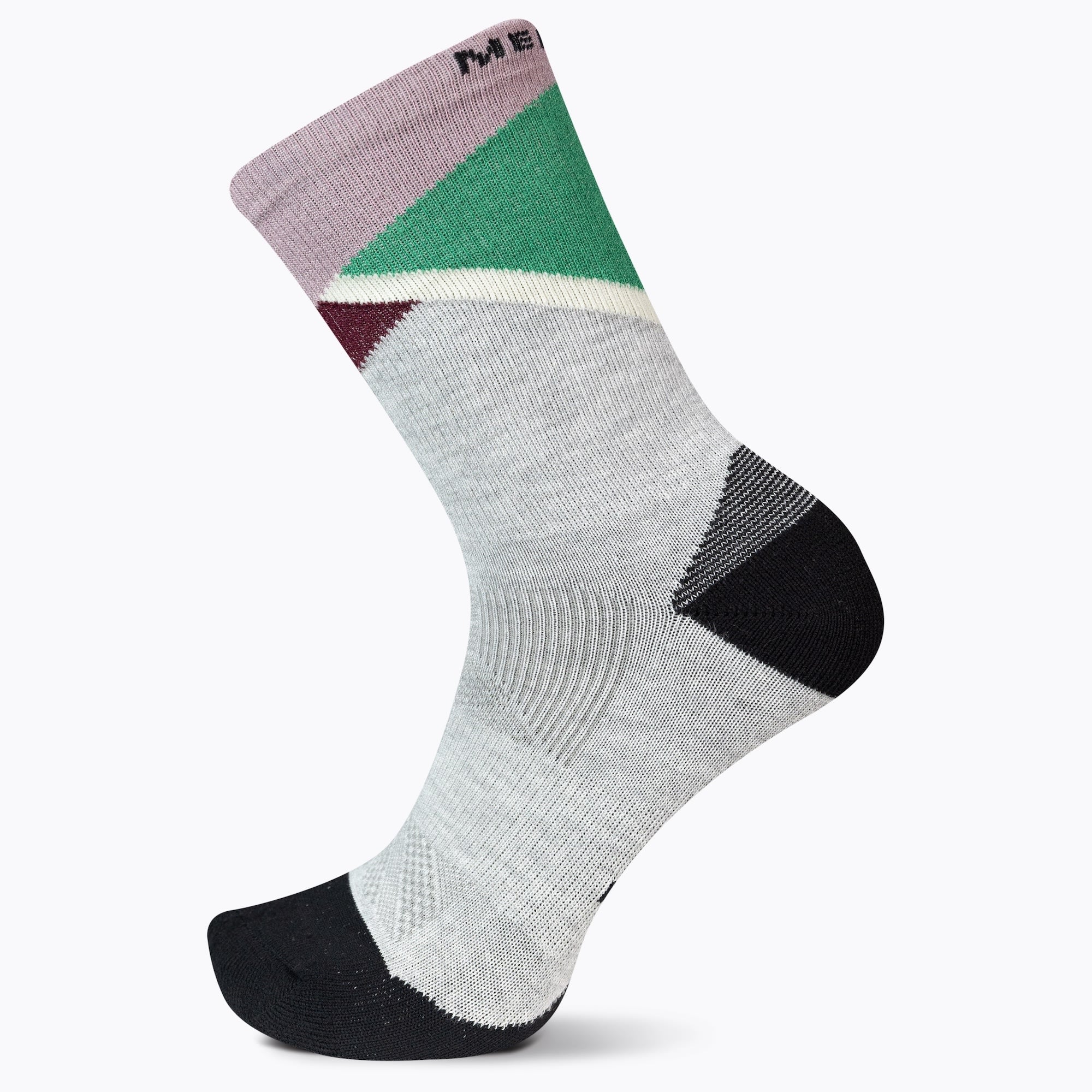 Crew Thermal Trail Run Sock - Grey