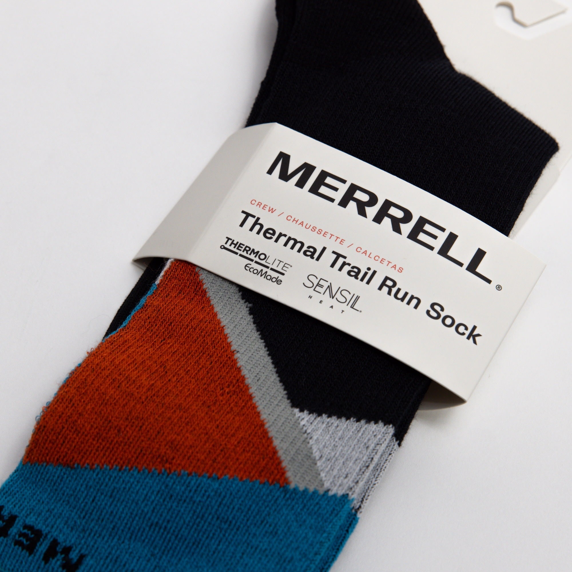 Crew Thermal Trail Run Sock - Black