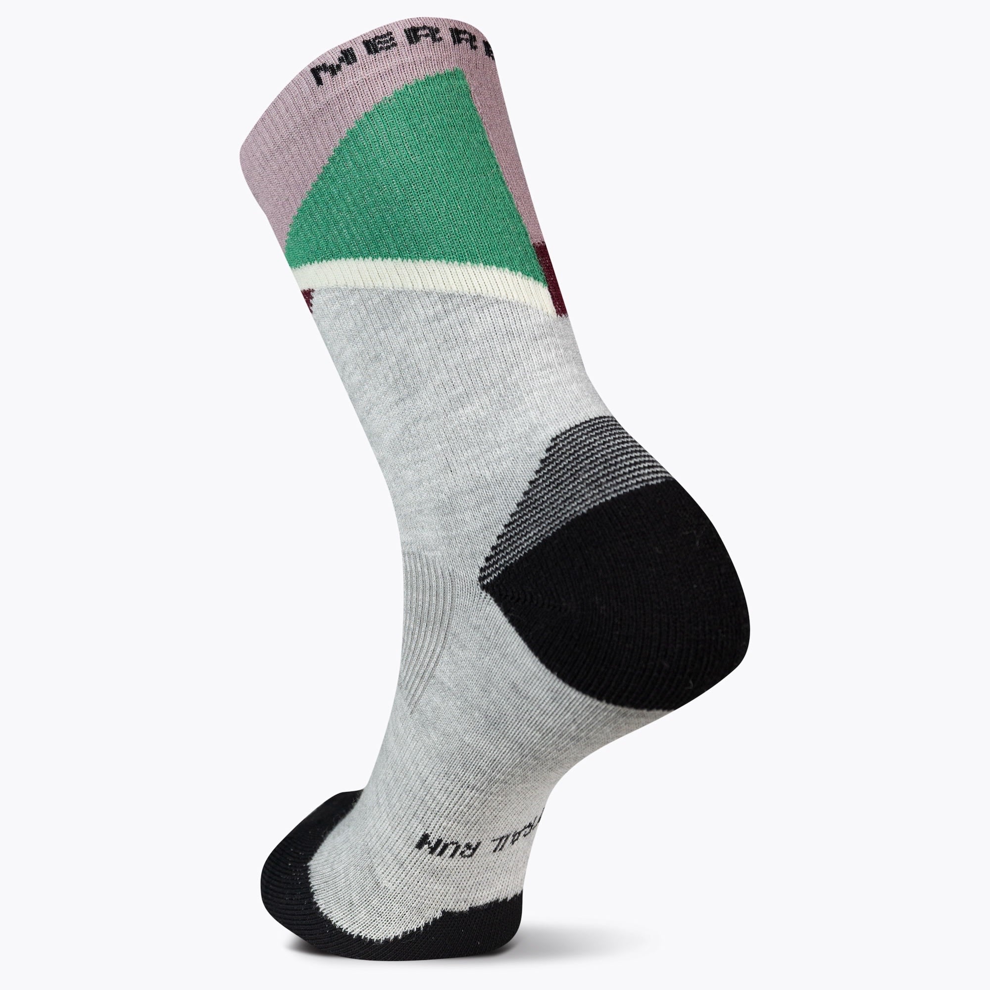 Crew Thermal Trail Run Sock - Grey