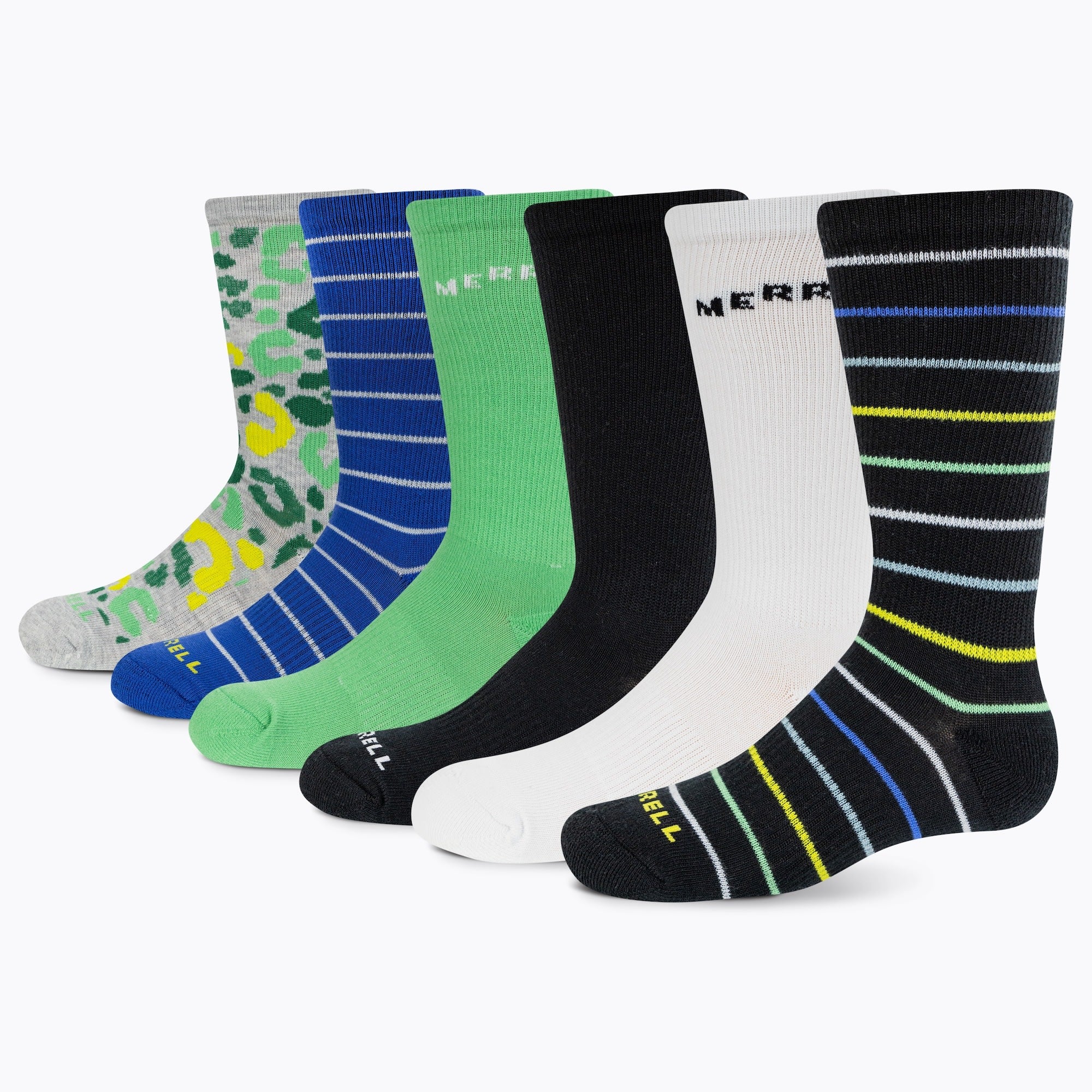 Crew Kids Everyday Sock 6 Pack - Grey