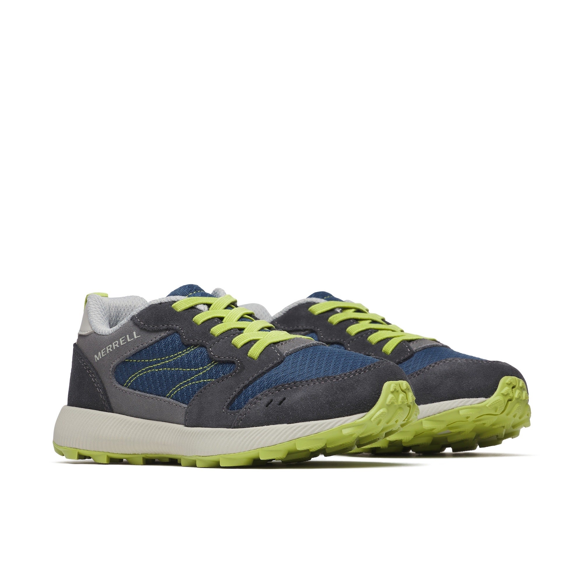 Kids Alpine 83 Slip On - Grey/Navy/Citron