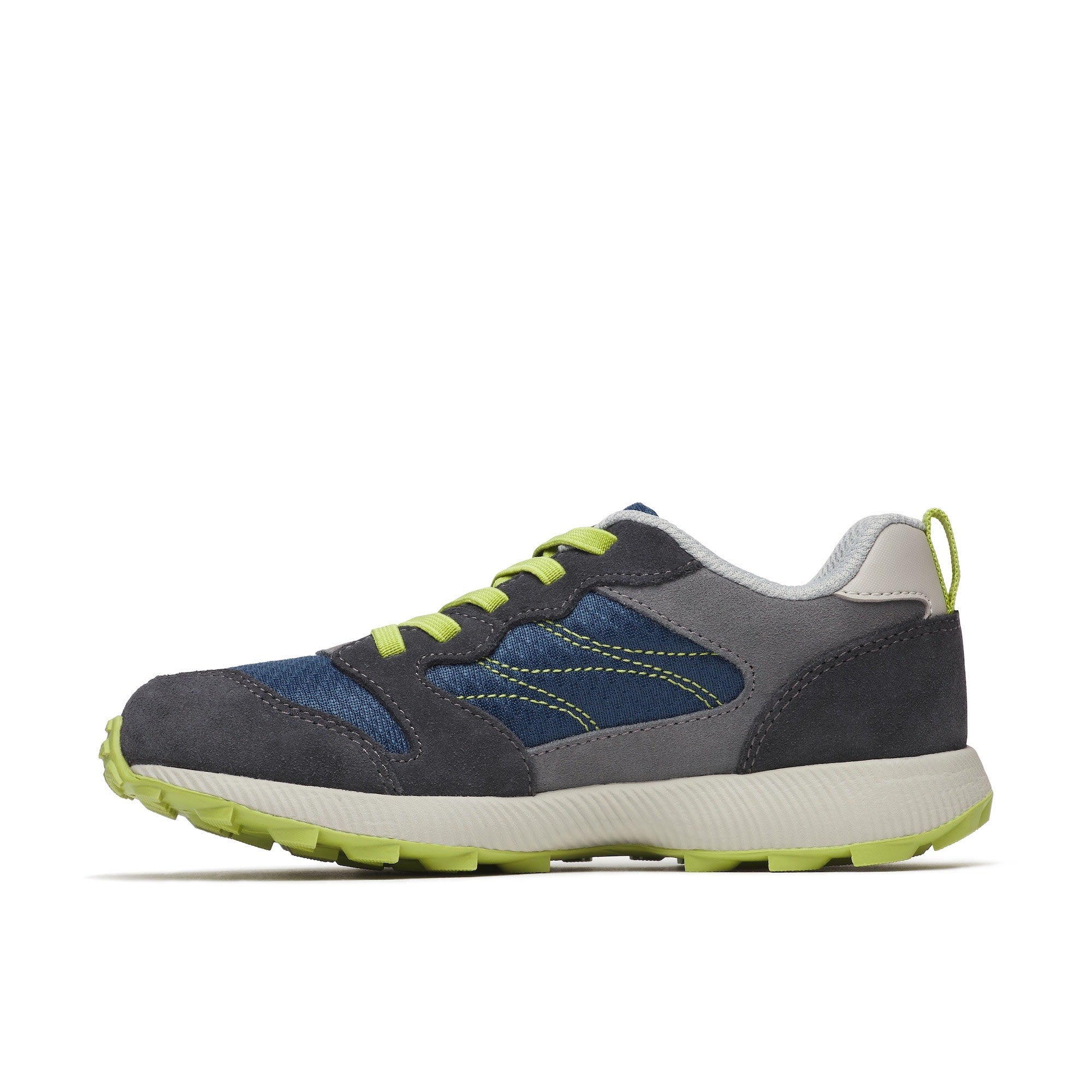 Kids Alpine 83 Slip On - Grey/Navy/Citron