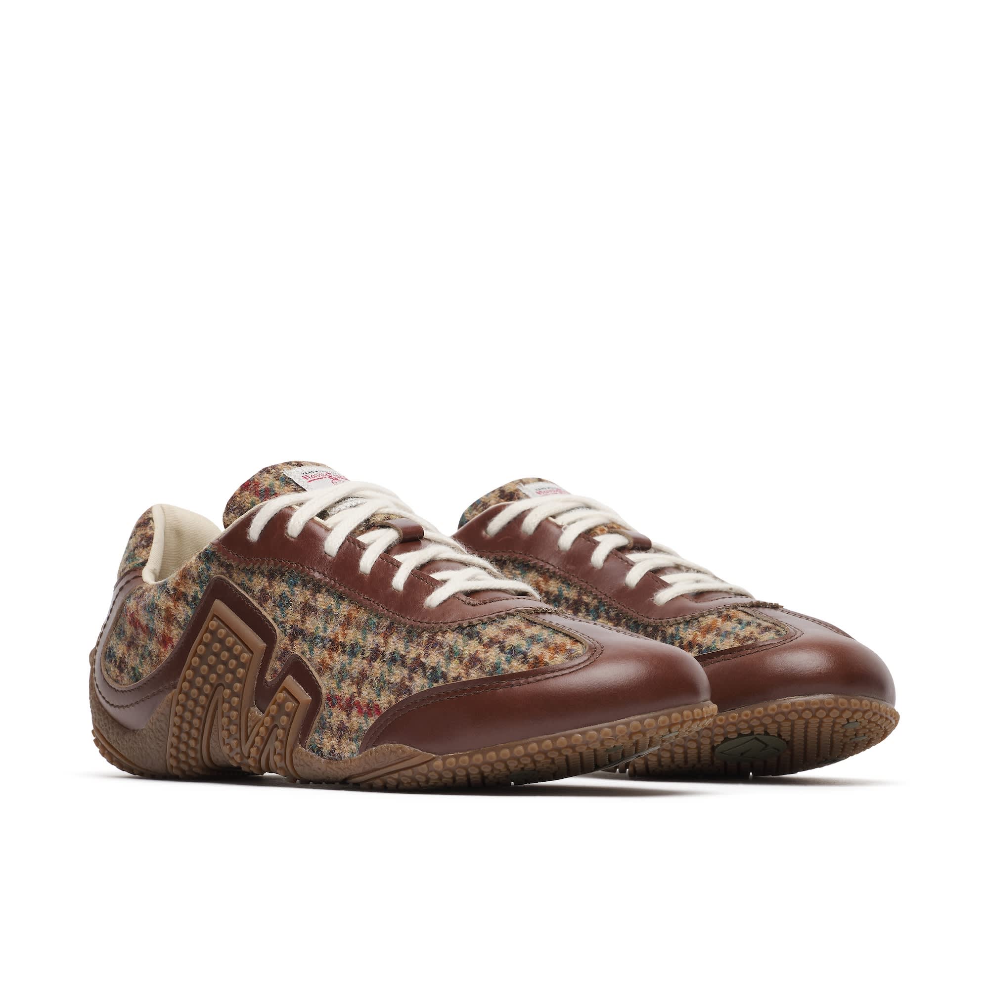 Men's Relay Lace X Harris Tweed - Dark Walnut