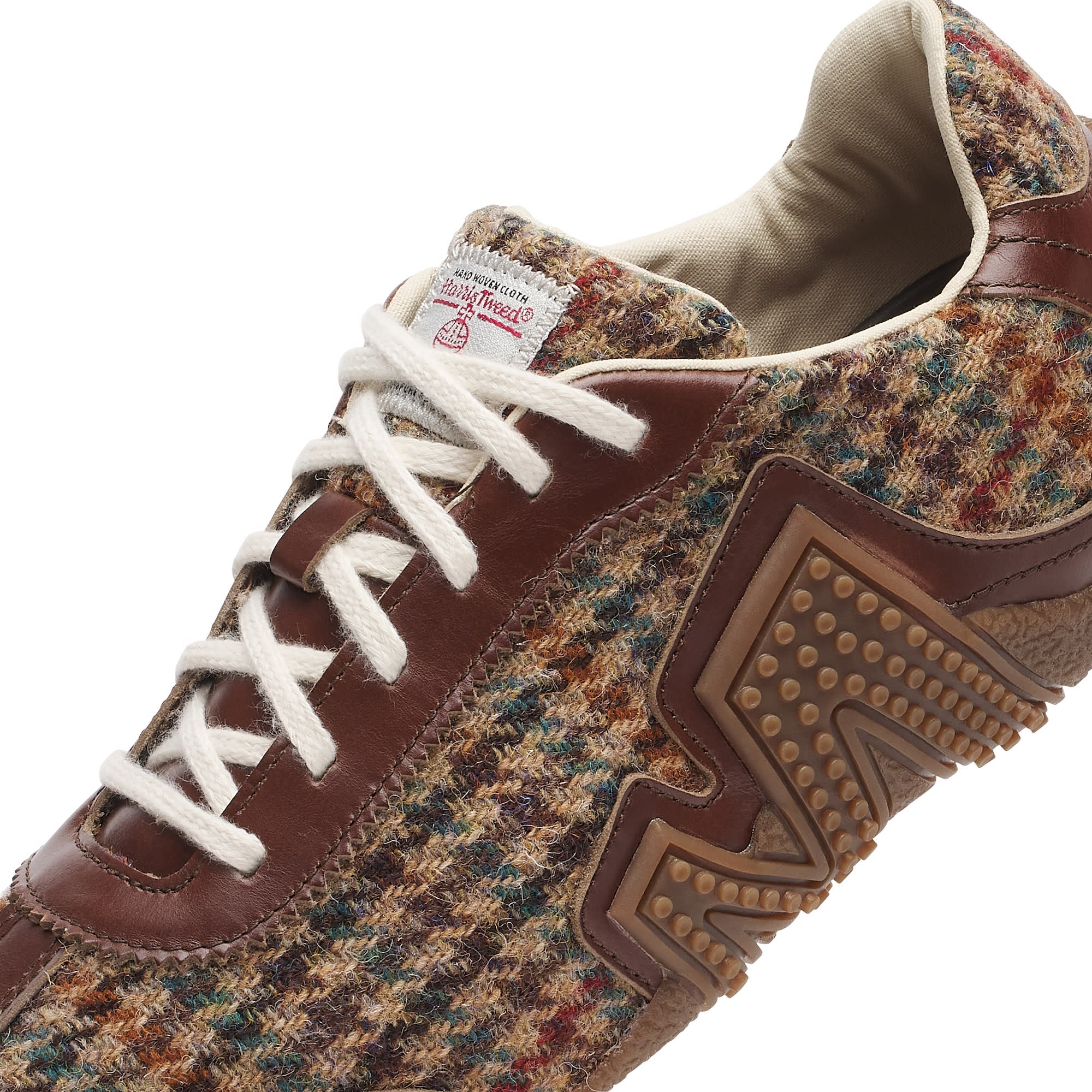 Men's Relay Lace X Harris Tweed - Dark Walnut