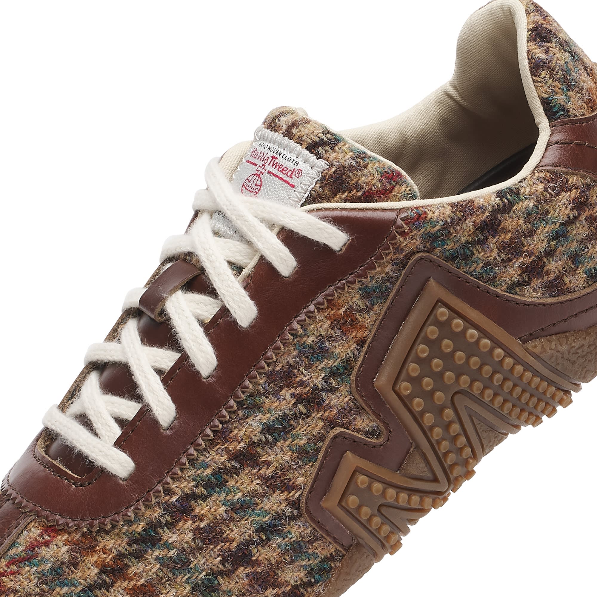 Women's Relay Lace X Harris Tweed - Dark Walnut