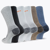 Crew Recycled Cushion Sock 6 Pack - Mixed