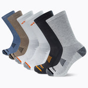 Crew Recycled Cushion Sock 6 Pack - Mixed