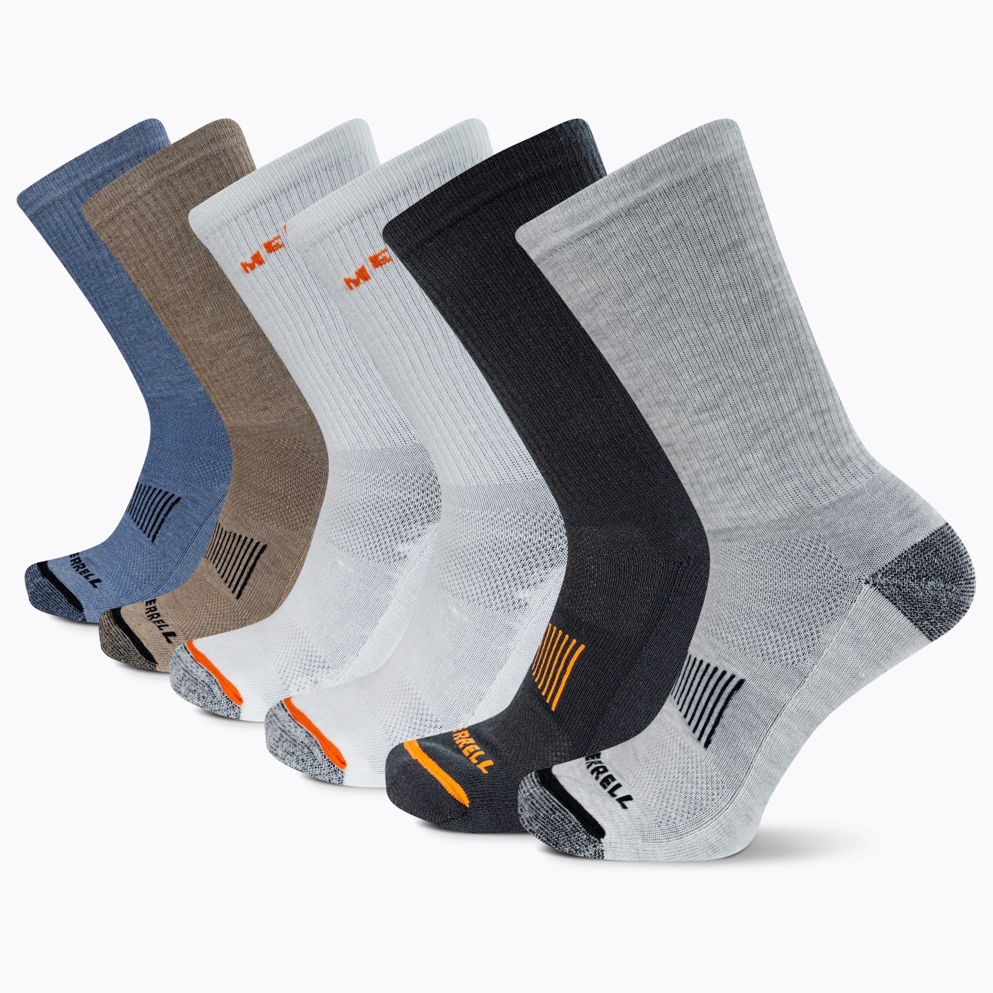 Crew Recycled Cushion Sock 6 Pack - Mixed