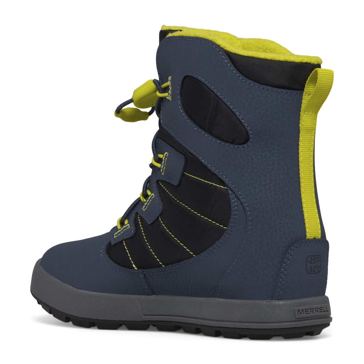 Kids Snow Bank 4.0 WTRPF - Navy/Lime