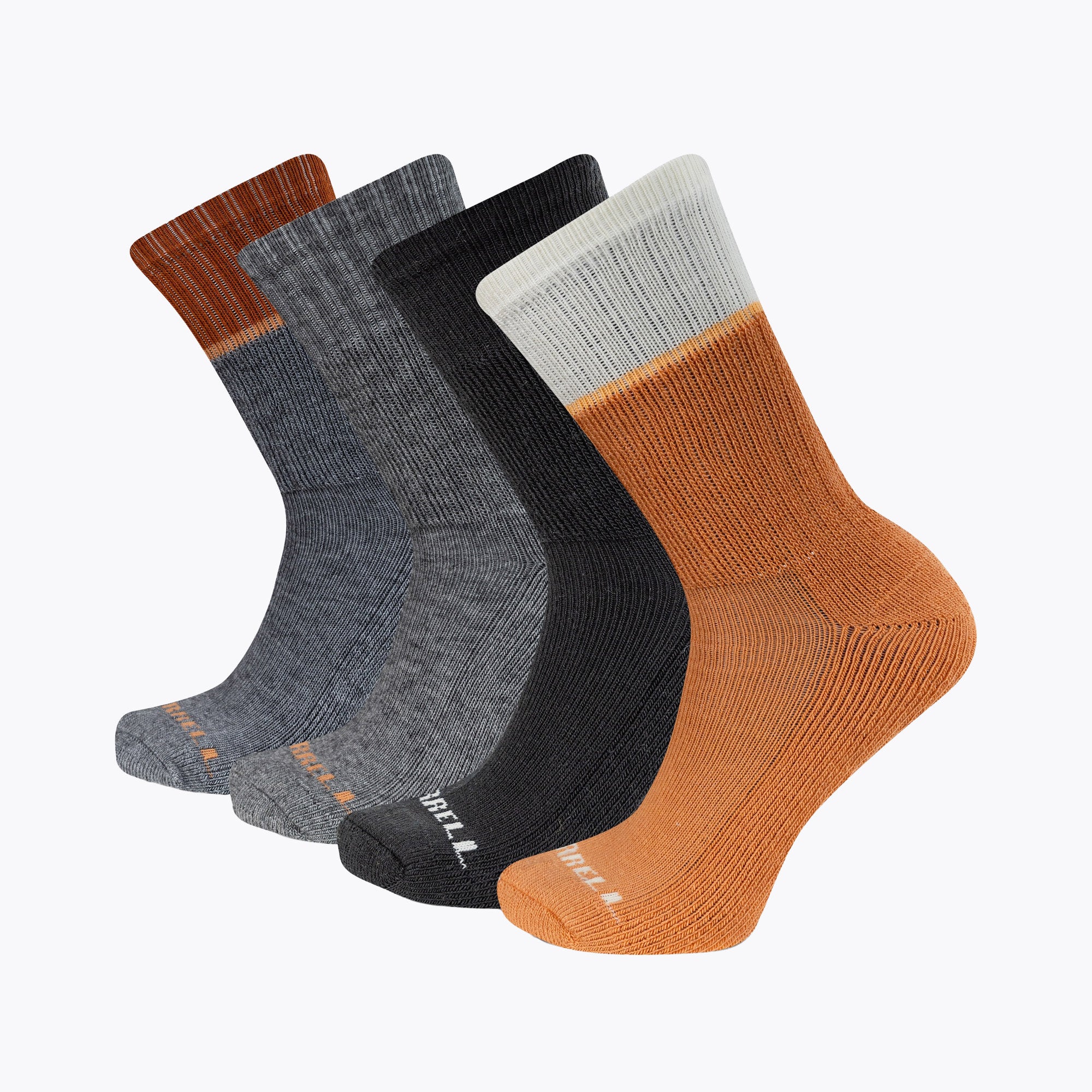 Crew Thermal Hiking Sock 4 Pack - Orange