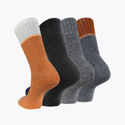 Crew Thermal Hiking Sock 4 Pack - Orange